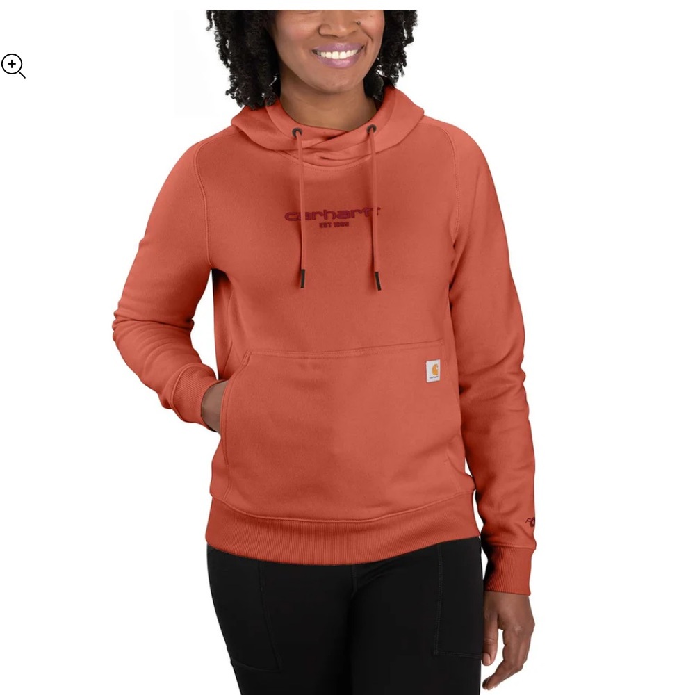 CARHARTT WOMEN'S FORCE RELAXED FIT LIGHTWEIGHT HOODIE Desert Orange Heather